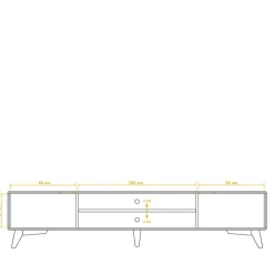 Wohnen Tv & Hifi-Möbel|Lowboards<Massives TV Element aus geölter Kernbuche - Junola