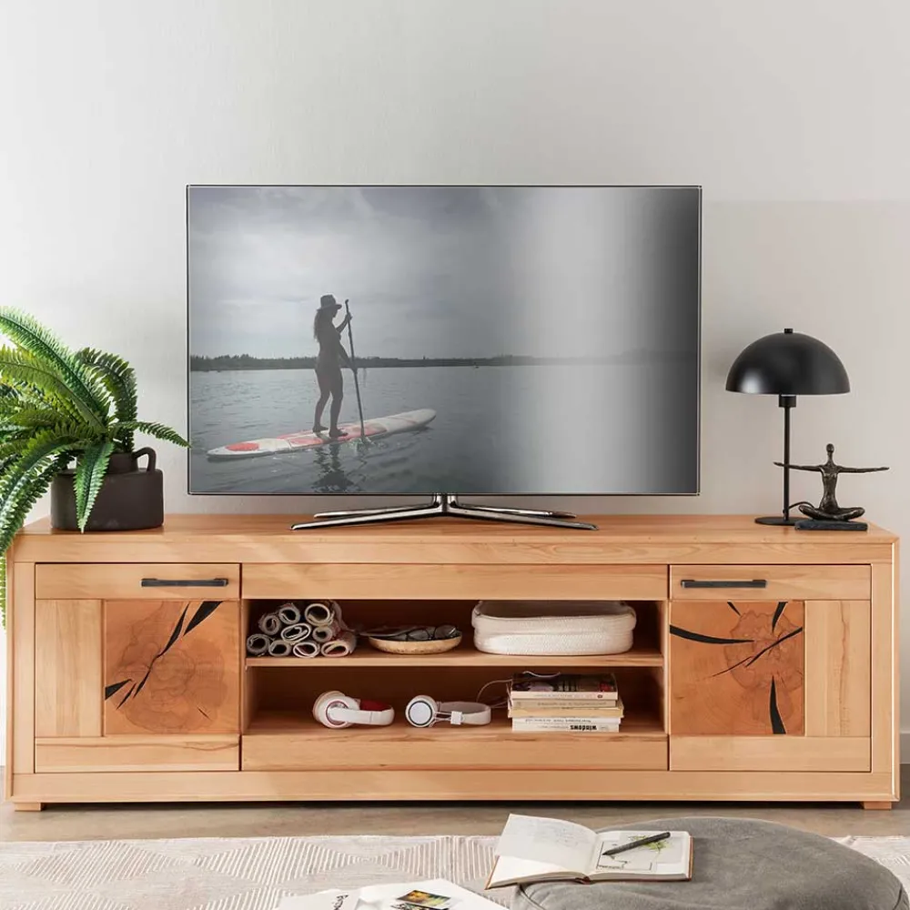 Wohnen Tv & Hifi-Möbel<Massives TV-Board aus geölter Kernbuche - Sarosca