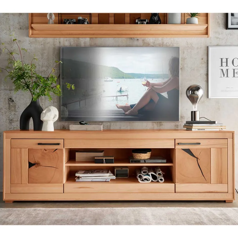 Wohnen Tv & Hifi-Möbel<Massives TV-Board aus geölter Kernbuche - Sarosca
