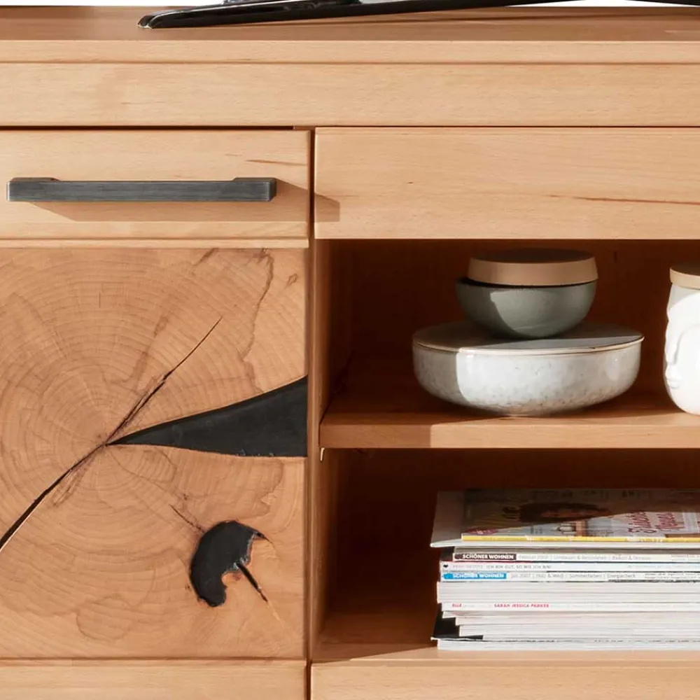 Wohnen Tv & Hifi-Möbel<Massives TV-Board aus geölter Kernbuche - Sarosca