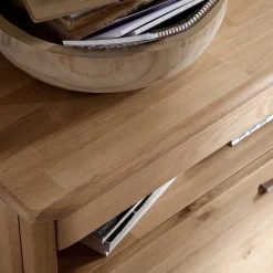 Wohnen Wohnwände<Massivholz Anbauwand in Eiche - Destal (vierteilig)