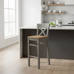 Wohnen Hocker<Massivholz Barstuhl Jytte im Landhausstil