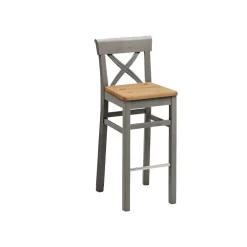 Wohnen Hocker<Massivholz Barstuhl Jytte im Landhausstil