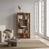 Wohnen Regale<Massivholz Design Standregal Hoslo aus Sheesham klar lackiert