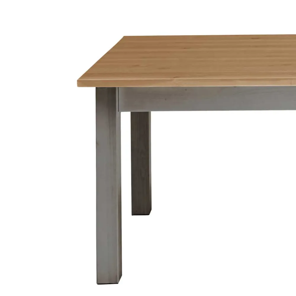 Wohnen Tische<Massivholz Esstisch Ziamora in Grau Kiefer