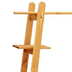 Wohnen Garderoben<Massivholz Garderobe stehend mit Ablagen - Bienno