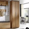 Wohnen Schränke<Massivholz Garderobenschrank Leyrina aus Kernbuche geölt