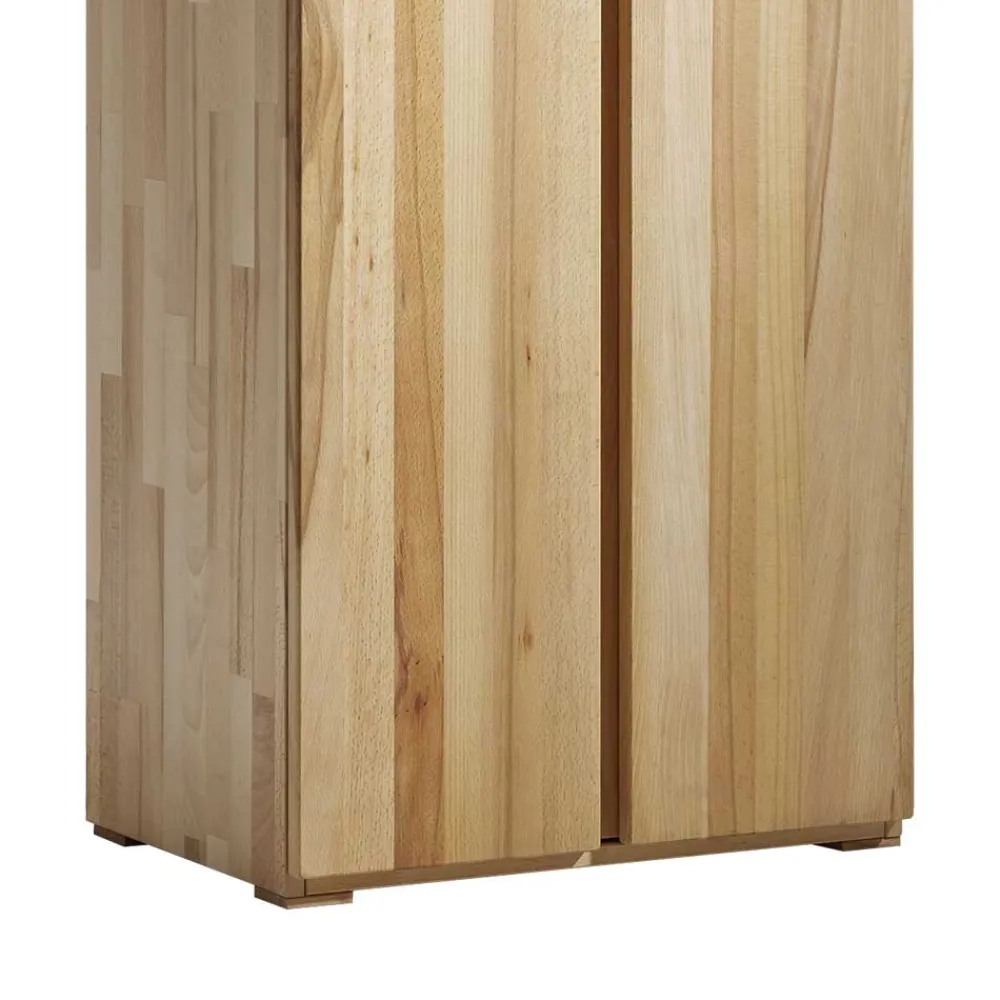 Wohnen Schränke<Massivholz Garderobenschrank Leyrina aus Kernbuche geölt