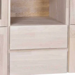 Wohnen Highboards<Massivholz Highboard Dioca aus Eiche White Wash