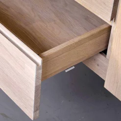 Wohnen Highboards<Massivholz Highboard Dioca aus Eiche White Wash