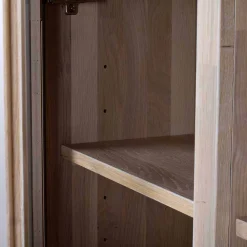 Wohnen Highboards<Massivholz Highboard Dioca aus Eiche White Wash
