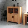 Wohnen Highboards<Massivholz Highboard Mosniak aus Kernbuche geölt
