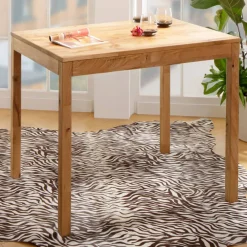 Wohnen Tische<Massivholz Küchentisch aus geölter Wildeiche - Funky