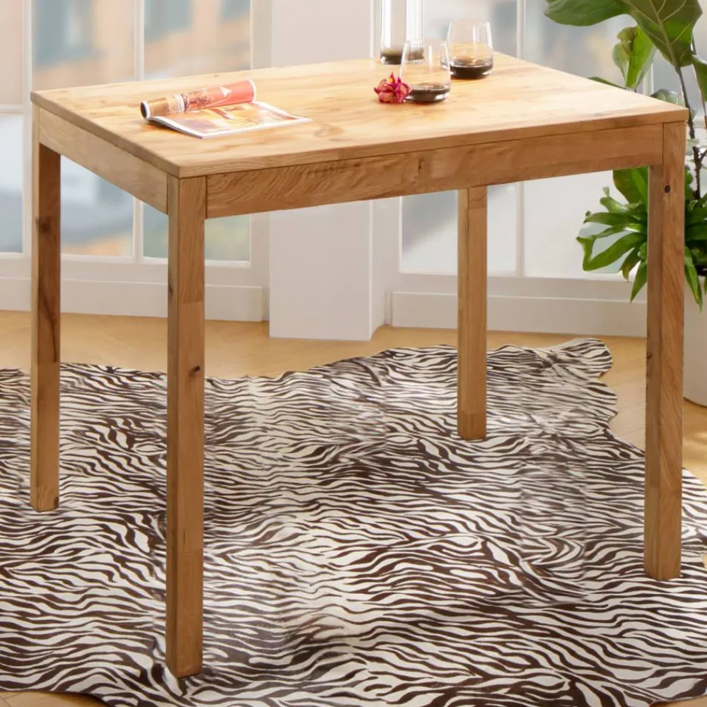 Wohnen Tische<Massivholz Küchentisch aus geölter Wildeiche - Funky