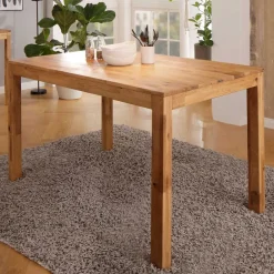Wohnen Tische<Massivholz Küchentisch aus geölter Wildeiche - Funky
