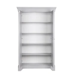 Wohnen Kleiderschränke<Massivholz Kleiderschrank Saliara in Grau
