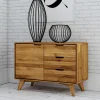 Wohnen Tv & Hifi-Möbel|Lowboards<Massivholz Kombi-Kommode in Natur geölt - Eavy I