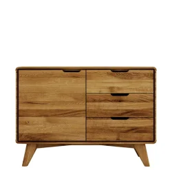 Wohnen Tv & Hifi-Möbel|Lowboards<Massivholz Kombi-Kommode in Natur geölt - Eavy I