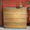 Wohnen Kommoden<Massivholz Kommode mit vier Schubladen - Feanor