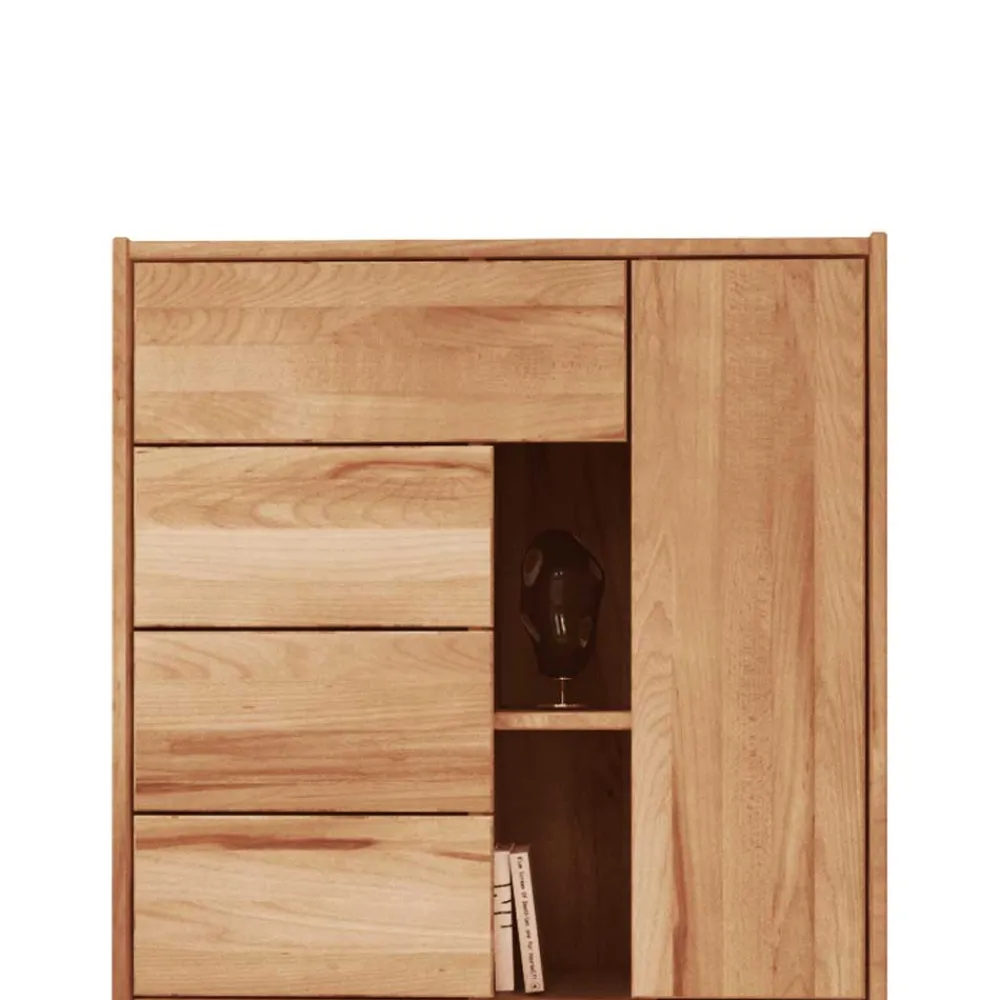 Wohnen Highboards<Massivholz Kommode Salomonia aus Kernbuche geölt