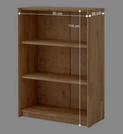Wohnen Regale<Massivholz Office Regal für Aktenordner - Melanie