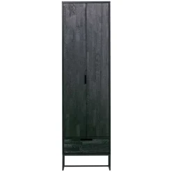 Wohnen Vitrinen|Schränke<Massivholz Schrank in Schwarz - Almery