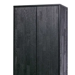 Wohnen Vitrinen|Schränke<Massivholz Schrank in Schwarz - Almery