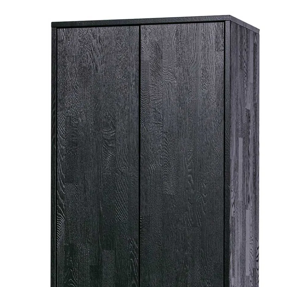 Wohnen Vitrinen|Schränke<Massivholz Schrank in Schwarz - Almery