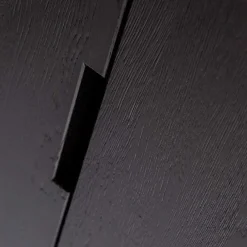 Wohnen Vitrinen|Schränke<Massivholz Schrank in Schwarz - Almery