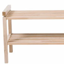Wohnen Regale<Massivholz Schuhregal in Eiche White Wash - Vaxos