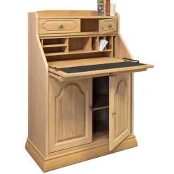 Wohnen Highboards<Massivholz Sekretär aus Eiche geölt - Catuella