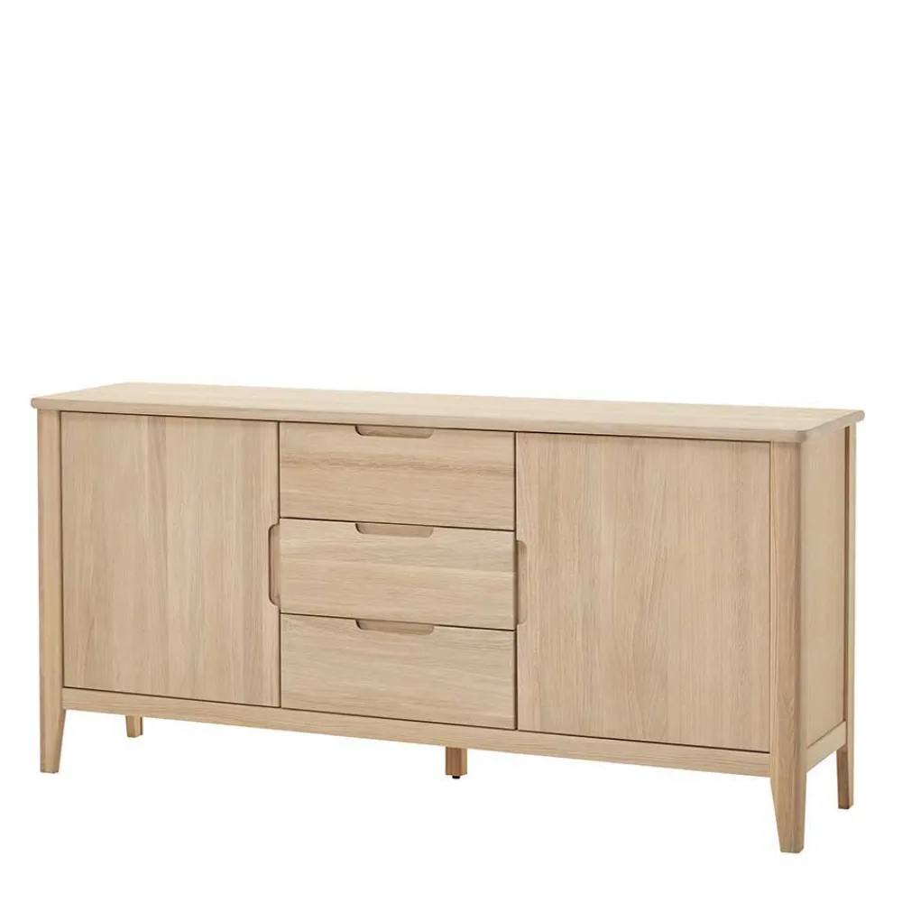 Wohnen Sideboards<Massivholz Sideboard in Eiche Bianco - Vangus
