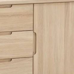 Wohnen Sideboards<Massivholz Sideboard in Eiche Bianco - Vangus