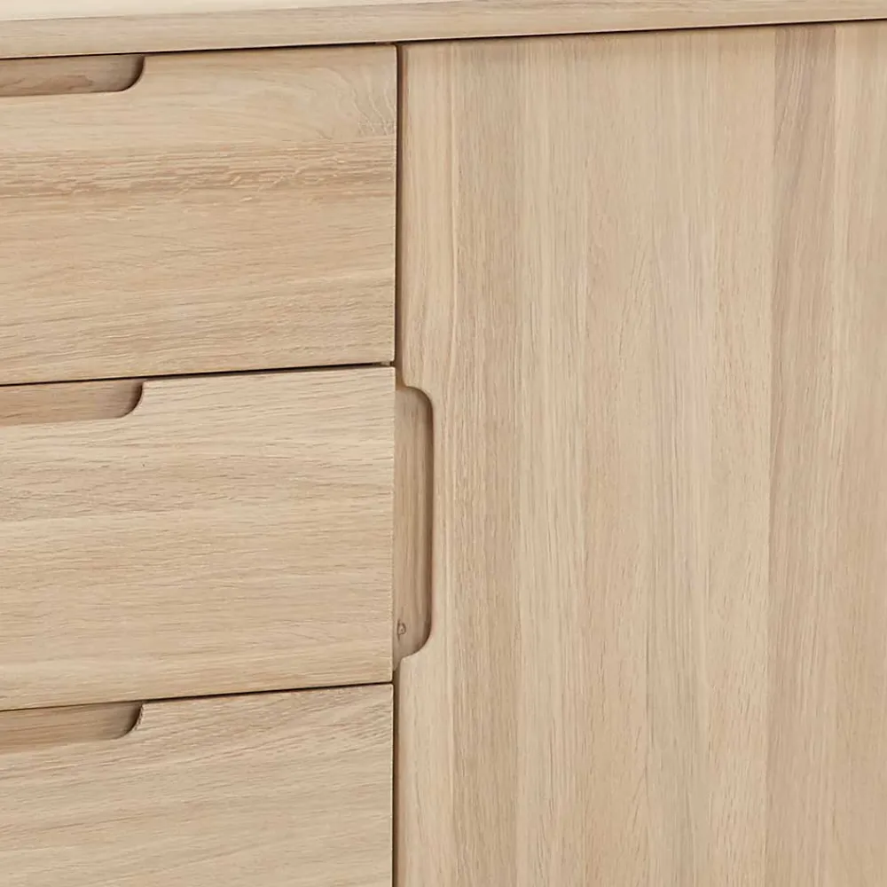 Wohnen Sideboards<Massivholz Sideboard in Eiche Bianco - Vangus