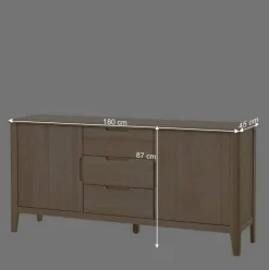 Wohnen Sideboards<Massivholz Sideboard in Eiche Bianco - Vangus
