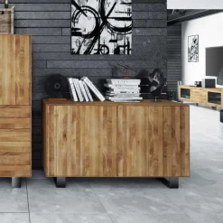 Wohnen Sideboards<Massivholz Sideboard Manzey aus Wildeiche geölt