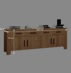Wohnen Sideboards<Massivholz Sideboard Mosniak aus Kernbuche geölt