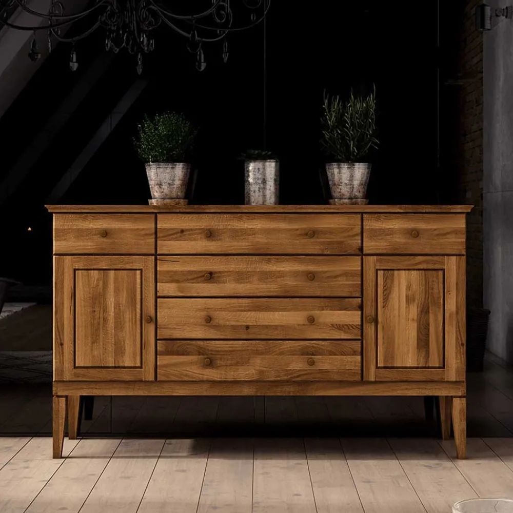 Wohnen Sideboards<Massivholz Sideobard Masdamos aus Wildeiche geölt