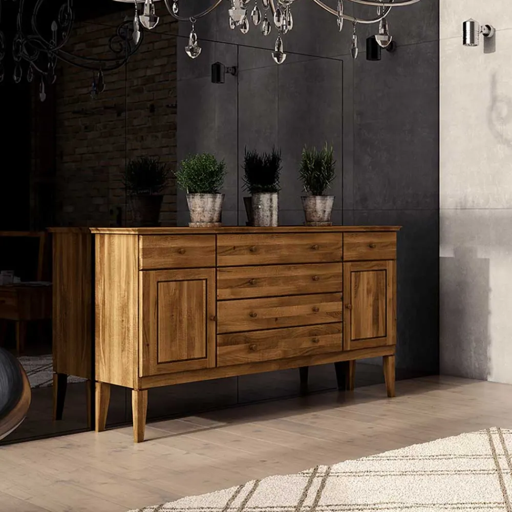 Wohnen Sideboards<Massivholz Sideobard Masdamos aus Wildeiche geölt