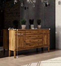 Wohnen Sideboards<Massivholz Sideobard Masdamos aus Wildeiche geölt