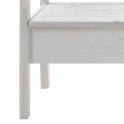 Wohnen Sitzbank<Massivholz Sitzbank Onesti aus Kiefer Weiß