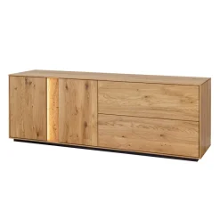 Wohnen Tv & Hifi-Möbel|Lowboards<Massivholz TV Kommode mit LED Beleuchtung - Cocondar