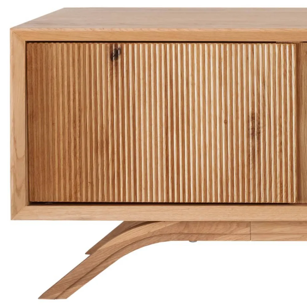 Wohnen Tv & Hifi-Möbel|Lowboards<Massivholz TV-Unterschrank aus Wildeiche - Fredellia