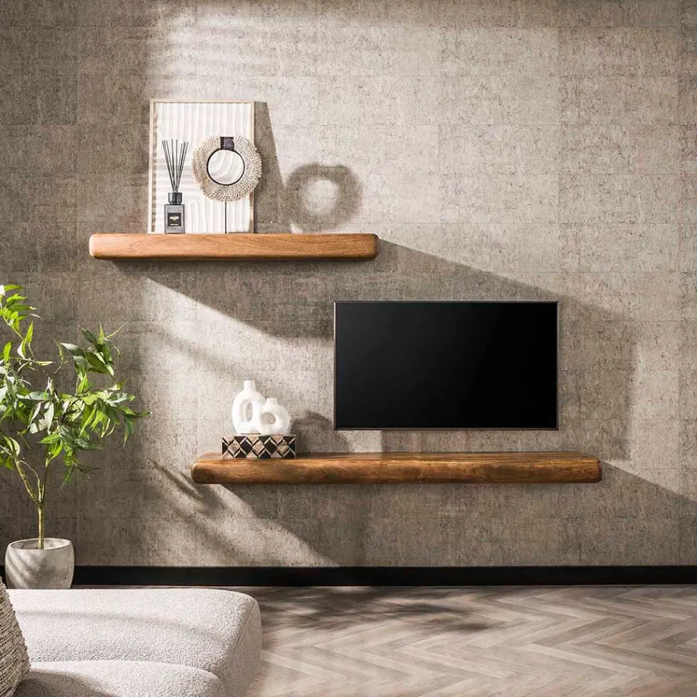 Wohnen Regale<Massivholz Wandboard in Schwebeoptik - Ceoni