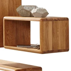 Wohnen Regale<Massivholz Wandregal Set Uvinessa aus Wildeiche (dreiteilig)