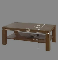Wohnen Tische<Massivholz-Couchtisch Pogamo aus Kernbuche