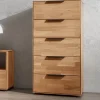 Wohnen Kommoden<Massivholz-Hochkommode - parkettverleimt - Kassanda