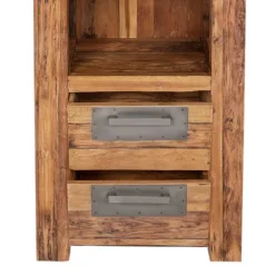 Wohnen Regale|Vitrinen<Massivholzregal Ragista aus Teak Recyclingholz