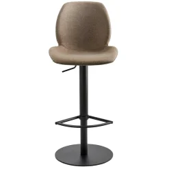Wohnen Hocker<Material Mix Barstuhl in Beige & Schlamm - Vismarel