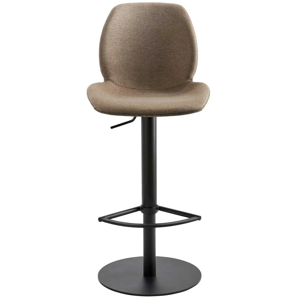 Wohnen Hocker<Material Mix Barstuhl in Beige & Schlamm - Vismarel